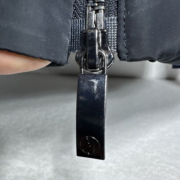 Armani Jeans Puffer Coat Womens US 10 EU 42Black Detachable Hood Full Zip - Picture 3 of 9